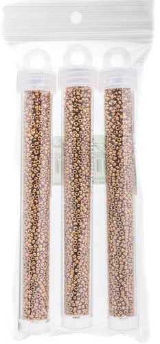 Miyuki Seed Beads Light Bronze Opaque Metallic - 22g Vials