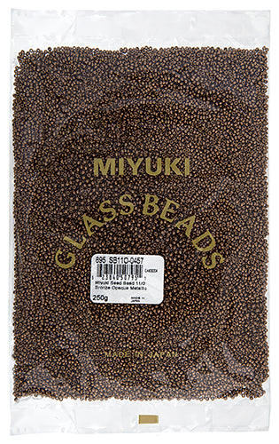 Miyuki Seed Beads Bronze Opaque Metallic 250g