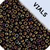Miyuki Seed Beads Brown Opaque Iris - 22g Vials