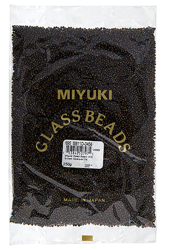Miyuki Seed Beads Brown Opaque Iris 250g