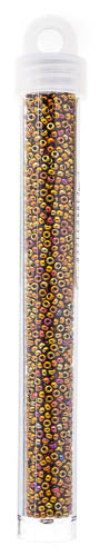 Miyuki Seed Beads Light Bronze Iris/AB Metallic - 22g Vials