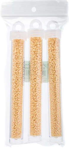 Miyuki Seed Beads Opaque Dark Cream - 22g Vials