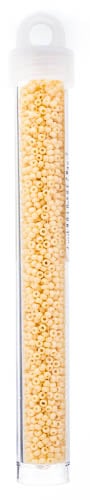 Miyuki Seed Beads Opaque Dark Cream - 22g Vials