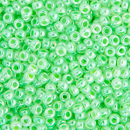 Miyuki Seed Bead 11/0 Light Crystal Green - 22g Vials
