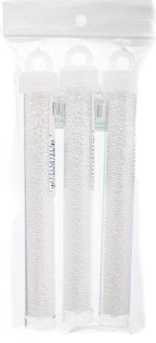 Miyuki Seed Beads Ceylon White Pearl - 22g Vials