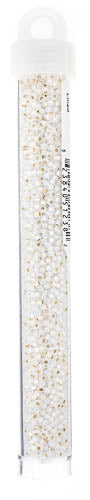 Miyuki Seed Beads White Opal Silver Lined - 22g Vials
