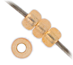 Miyuki Seed Bead 11/0 Light Apricot Silver Lined Dyed Alabaster - 22g Vials