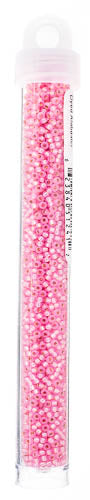 Miyuki Seed Bead 11/0 Light Rose Silverlined Opal Dyed Alabaster - 22g Vials
