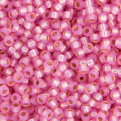 Miyuki Seed Bead 11/0 Light Rose Silverlined Opal Dyed Alabaster - 22g Vials