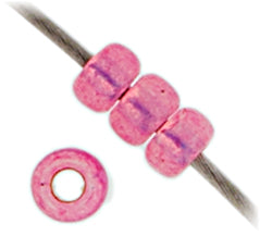 Miyuki Seed Bead 11/0 Medium Rose Silver Lined Opal Dyed Alabaster - 22g Vials