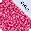 Miyuki Seed Bead 11/0 Medium Rose Silver Lined Opal Dyed Alabaster - 22g Vials
