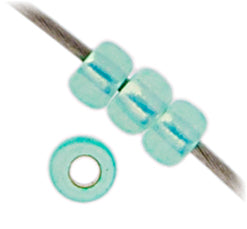 Miyuki Seed Beads Aqua Green Opal Dyed Alabaster Silver Lined - 22g Vials