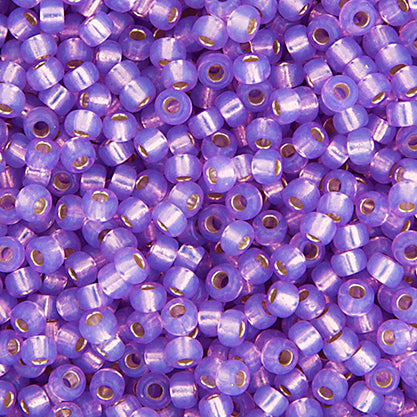 Miyuki Seed Bead Lilac Opal Dyed Alabaster Silver Lined - 22g Vials
