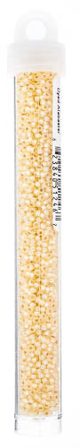 Miyuki Seed Bead 11/0 Butter Cream Silverlined Dyed Alabaster - 22g Vials
