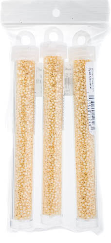 Miyuki Seed Bead 11/0 Butter Cream Silverlined Dyed Alabaster - 22g Vials