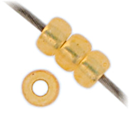 Miyuki Seed Bead 11/0 Light Topaz Siver Lined Dyed Alabaster - 22g Vials