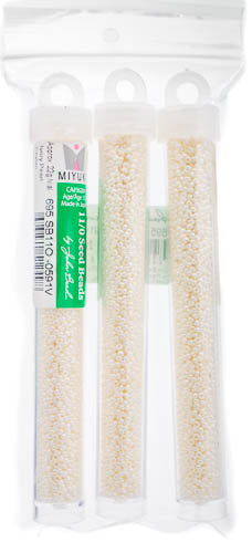 Miyuki Seed Beads Ceylon Ivory Pearl - 22g Vials