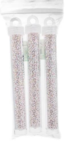 Miyuki Seed Beads Crystal Silver Lined AB - 22g Vials