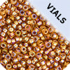 Miyuki Seed Bead 11/0 Dark Gold Silver Lined AB - 22g Vials
