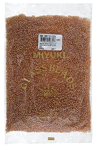 Miyuki Seed Bead 11/0 Dark Gold Silver Lined AB 250g