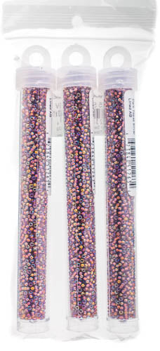 Miyuki Seed Bead 11/0 Dark Topaz Silver Lined AB - 22g Vials