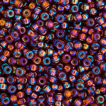 Miyuki Seed Bead 11/0 Dark Topaz Silver Lined AB - 22g Vials