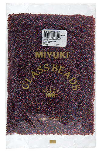 Miyuki Seed Bead 11/0 Dark Topaz Silver Lined AB 250g
