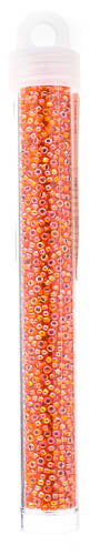 Miyuki Seed Bead 11/0 Light Orange Silver Lined AB - 22g Vials