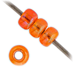Miyuki Seed Bead 11/0 Light Orange Silver Lined AB - 22g Vials