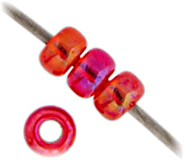 Miyuki Seed Bead 11/0 Flame Red Silver Lined AB - 22g Vials