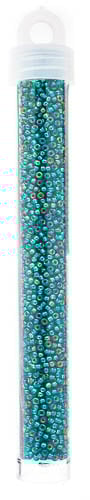 Miyuki Seed Bead 11/0 Emerald Silver Lined AB - 22g Vials