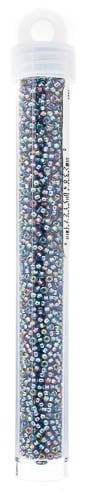 Miyuki Seed Bead 11/0 Grey Silver Lined AB - 22g Vials