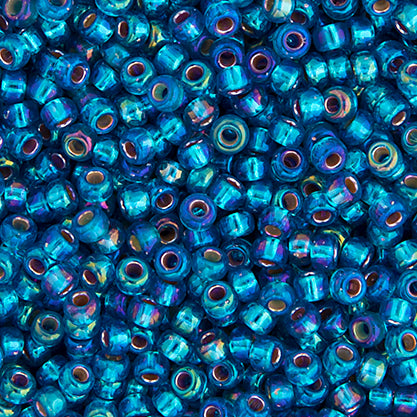 Miyuki Seed Bead 11/0 Capri Blue Silver Lined AB - 22g Vials