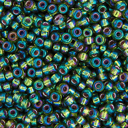 Miyuki Seed Bead 11/0 Olive Silver Lined AB - 22g Vials