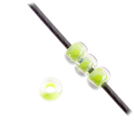 Miyuki Seed Bead 11/0 Color Lined Chartreuse Luminous Neon Color - 22g Vials