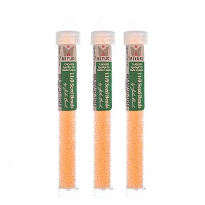 Miyuki Seed Bead 11/0 Color Lined Sun Glow Luminous Neon Color - 22g Vials