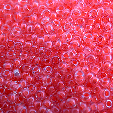 Miyuki Seed Bead 11/0 Color Lined Flamingo Luminous Neon Color - 22g Vials