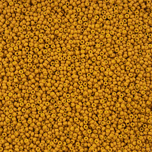 Miyuki Seed Bead 11/0 Mustard Matte Luster - 22g Vials