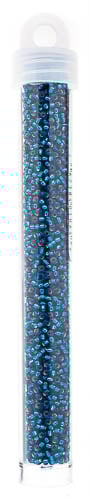 Miyuki Seed Beads Dyed Blue Zircon Silver Lined - 22g Vials