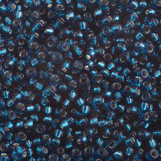 Miyuki Seed Beads Dyed Blue Zircon Silver Lined - 22g Vials