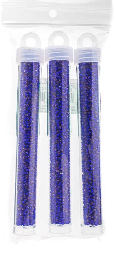 Miyuki Seed Beads Dark Violet Silver lined Dyed - 22g Vials