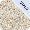 Miyuki Seed Bead 11/0 Crystal Silver Lined Semi-frosted - 22g Vials