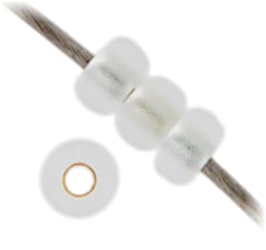 Miyuki Seed Bead 11/0 Crystal Silver Lined Semi-frosted 250g