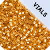 Miyuki Seed Bead 11/0 Gold Silver Lined Semi-frosted - 22g Vials