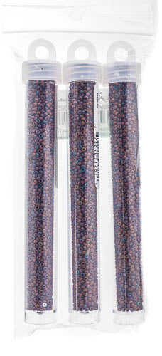 Miyuki Seed Beads Copper AB Matte Metallic - 22g Vials