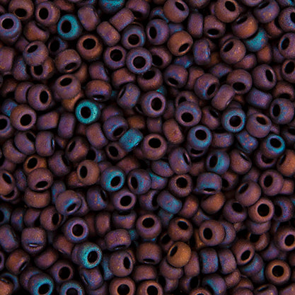 Miyuki Seed Beads Copper AB Matte Metallic - 22g Vials