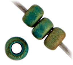 Miyuki Seed Beads Green AB Matte Metallic - 22g Vials