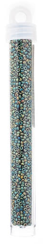 Miyuki Seed Beads Green AB Matte Metallic - 22g Vials