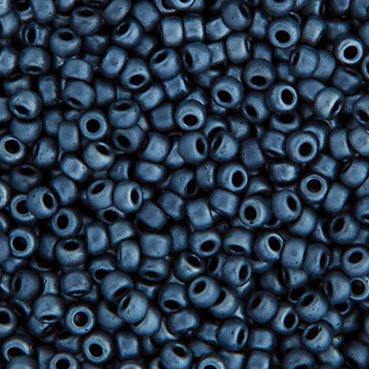 Miyuki Seed Bead 11/0 Gunmetal Matte Metallic - 22g Vials
