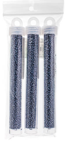 Miyuki Seed Bead 11/0 Gunmetal Matte Metallic - 22g Vials